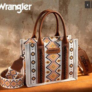 Wrangler Southwestern Print Small Canvas Tote